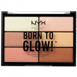 NYX Professional Makeup compatible - Born To Glow Highlighter Palette