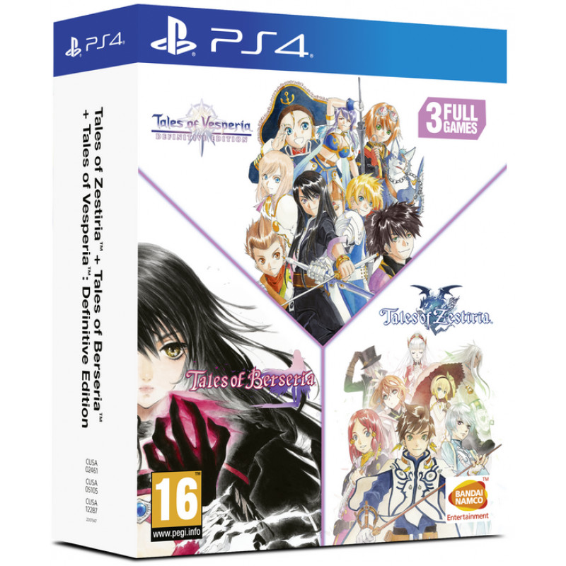 Tales of Vesperia + Tales of Berseria + Tales of Zestiria Compilation