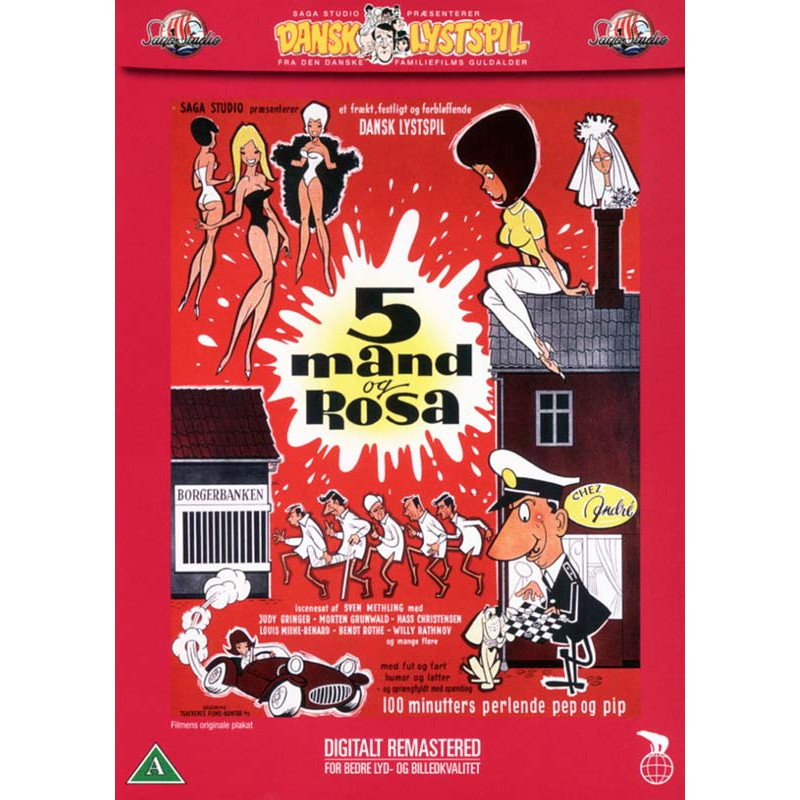 5 mand og Rosa - DVD