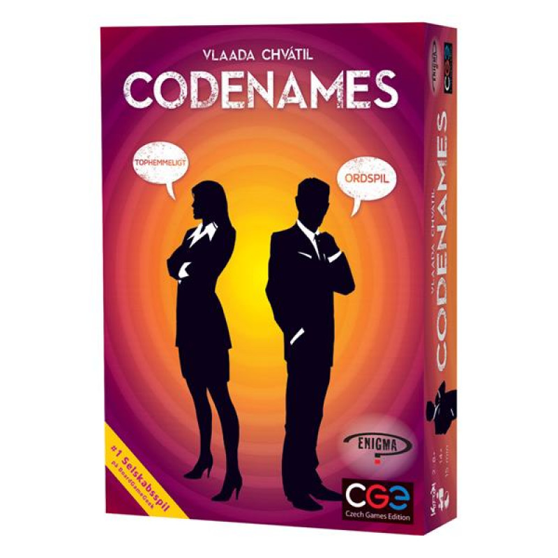 Codenames boardgame (Danish)