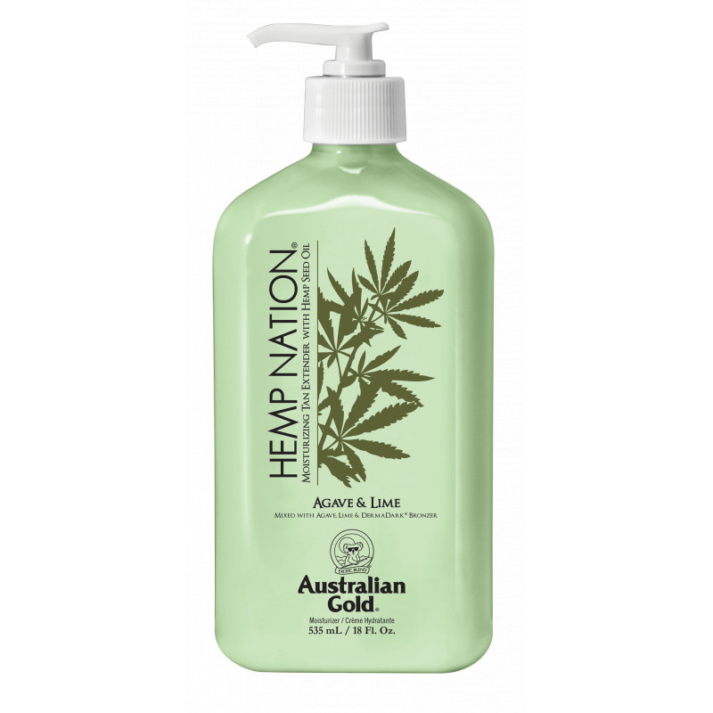 Australian Gold compatible - Hemp Nation Agave & Lime Tan Extender Body Lotion 535 ml