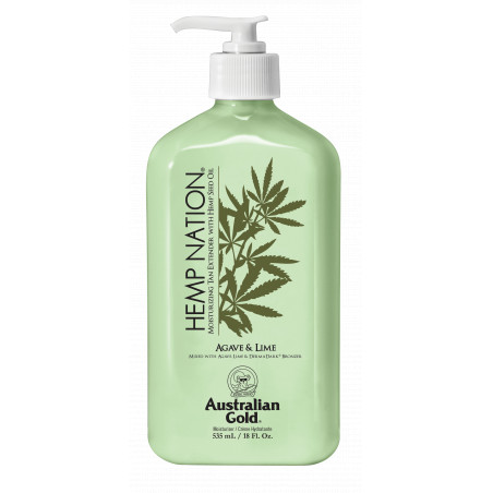 Australian Gold compatible - Hemp Nation Agave & Lime Tan Extender Body Lotion 535 ml