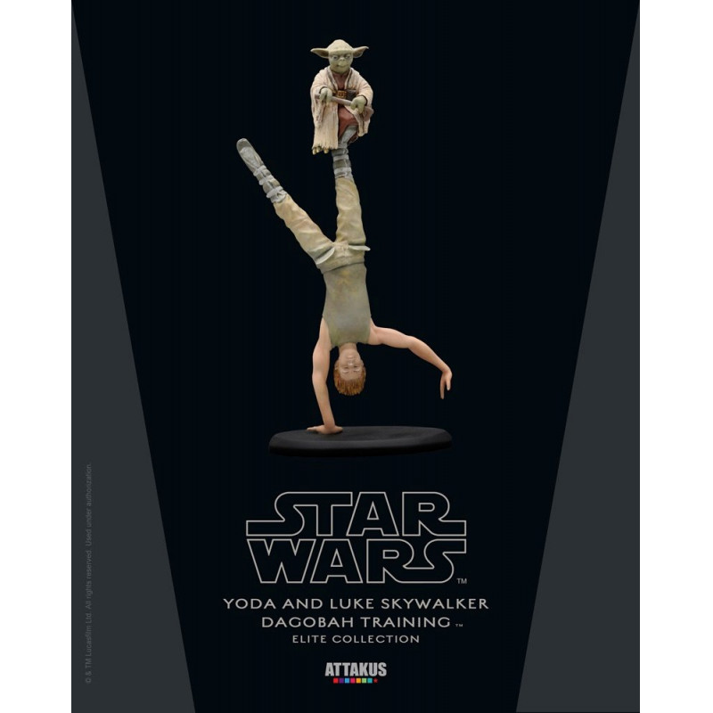 STAR WARS - ELITE Collection - Yoda And Luke Dagobah Trainning -19cm