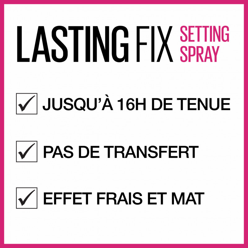 Maybelline compatible - Facestudio Lasting Fix Spray