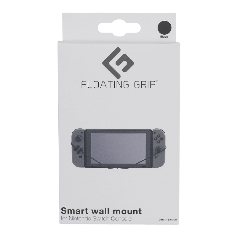 Nintendo Switch Console wall mount by FLOATING GRIP compatible®, Black