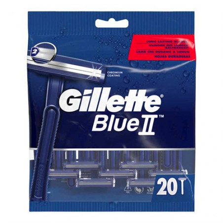 Gillette compatible - Blue II Disposable Razors 20 pcs