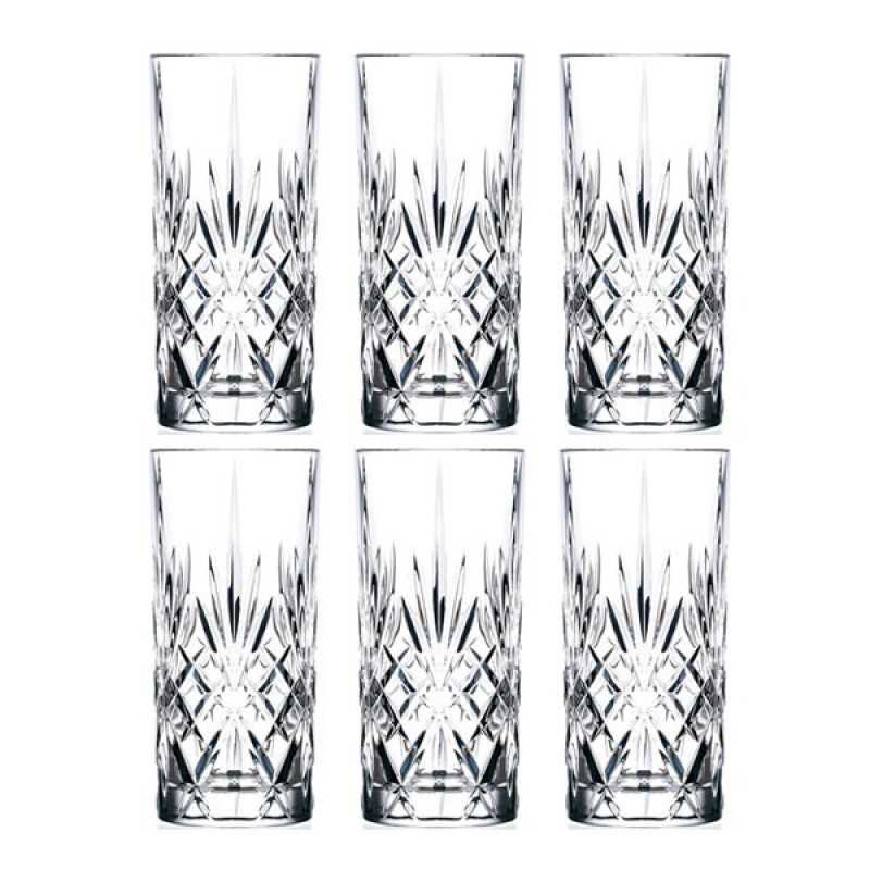 Lyngby Glas - Lyngby Krystal Melodia Highball 36 cl - Set of 6 (916105)