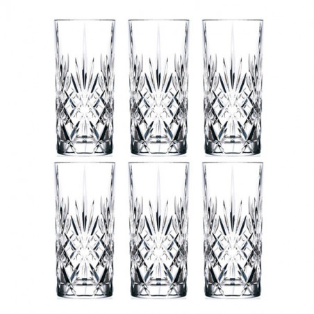Lyngby Glas - Lyngby Krystal Melodia Highball 36 cl - Set of 6 (916105)
