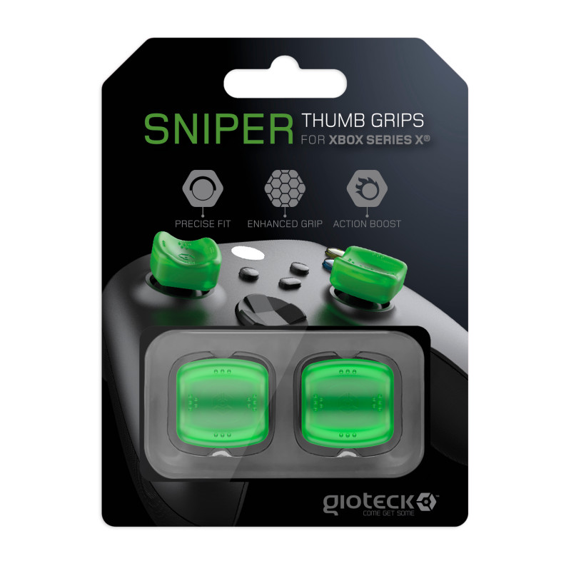 Gioteck Sniper Thumb Grips (Translucent Green)