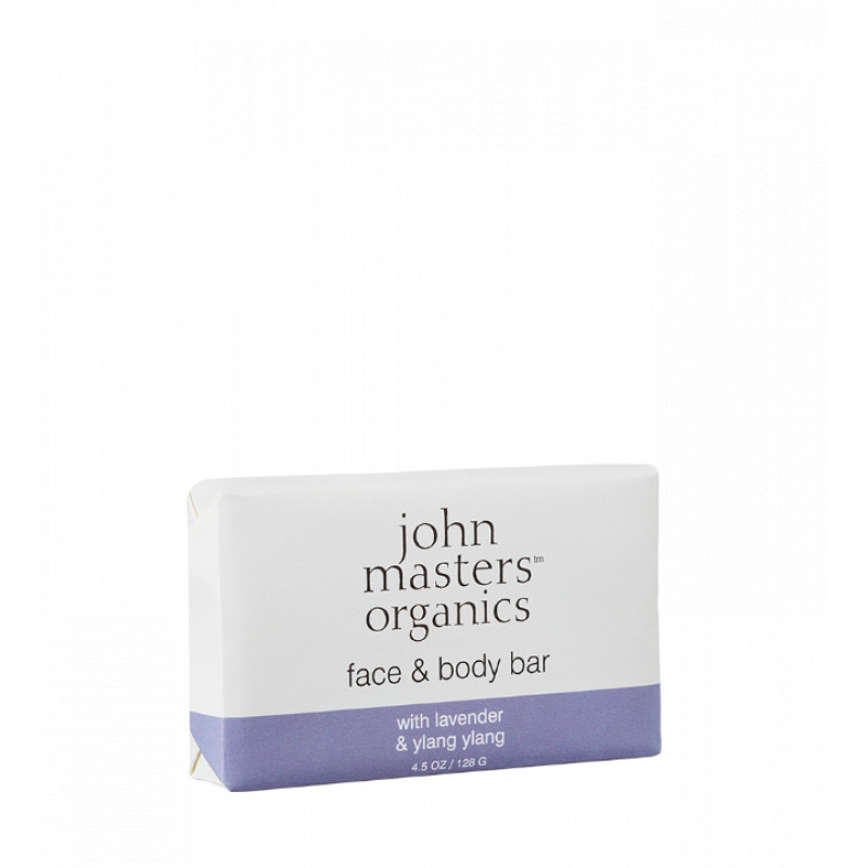 John Masters compatible Organics - Face & Body Bar w. Lavender & Ylang Ylang 128 g