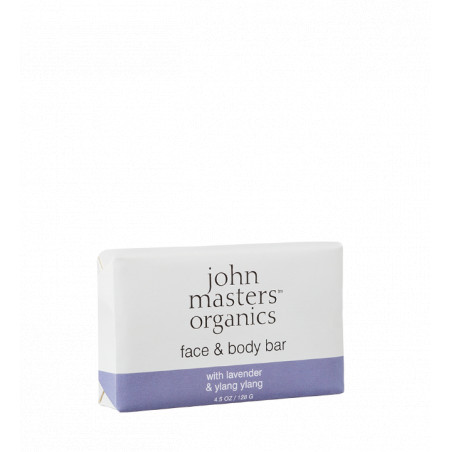 John Masters compatible Organics - Face & Body Bar w. Lavender & Ylang Ylang 128 g