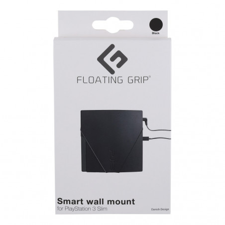 PS3 Slim wall mount by FLOATING GRIP compatible®, Black