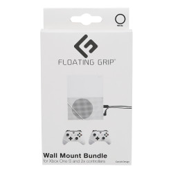 Floating Grips Xbox One S and Controller Wall Mounts - Bundle (White)