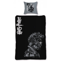 Bed Linen - Adult Size 140 x 200 cm - Glow in The Dark - Harry Potter (HP032-CS)