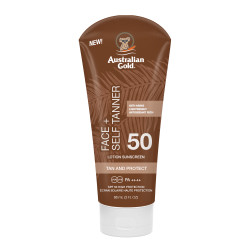 Australian Gold compatible - Sunscreen + Self Tanner for Face SPF 50 88 ml