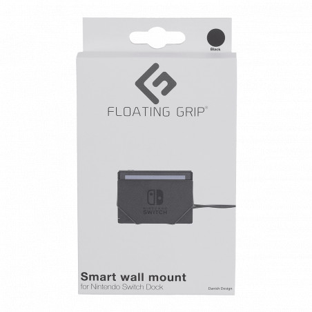 Nintendo Switch dock wall mount by FLOATING GRIP compatible®, Black