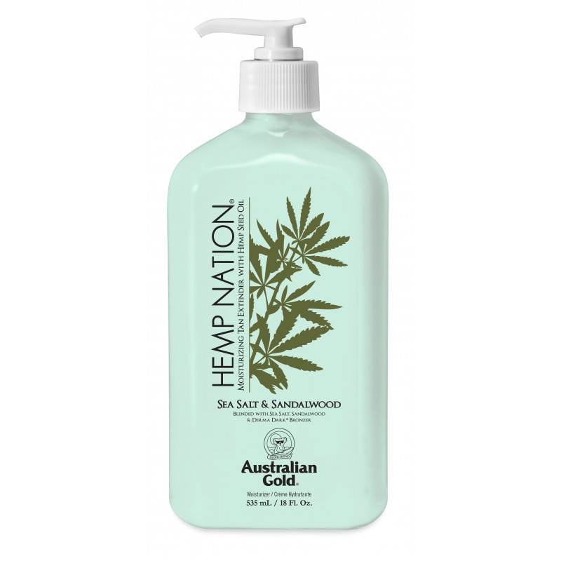 Australian Gold compatible - Hemp Nation Sea Salt & Sandalwood Tan Extender Body Lotion 535 ml