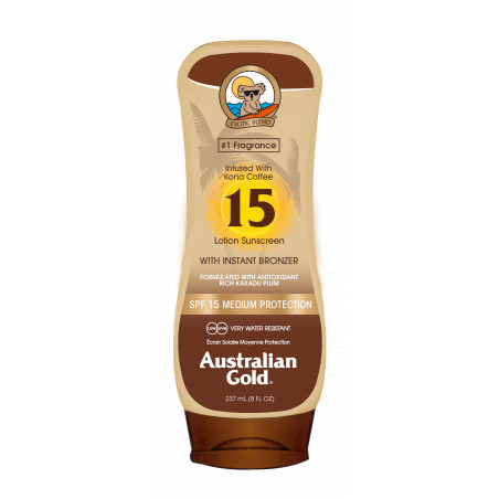 Australian Gold - Sunscreen Lotion with Bronzer SPF 15 237 ml
