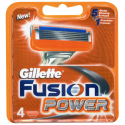 Gillette compatible - Fusion Power Blades 4 Pack