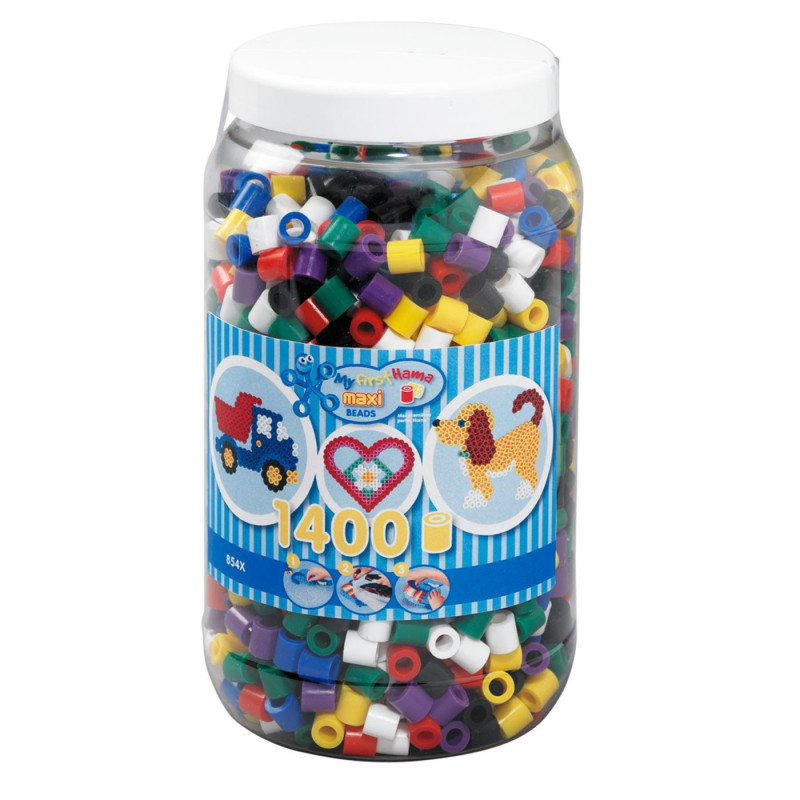 Hama Beads - Maxi - Beads in bucket - 1400pcs (8540)