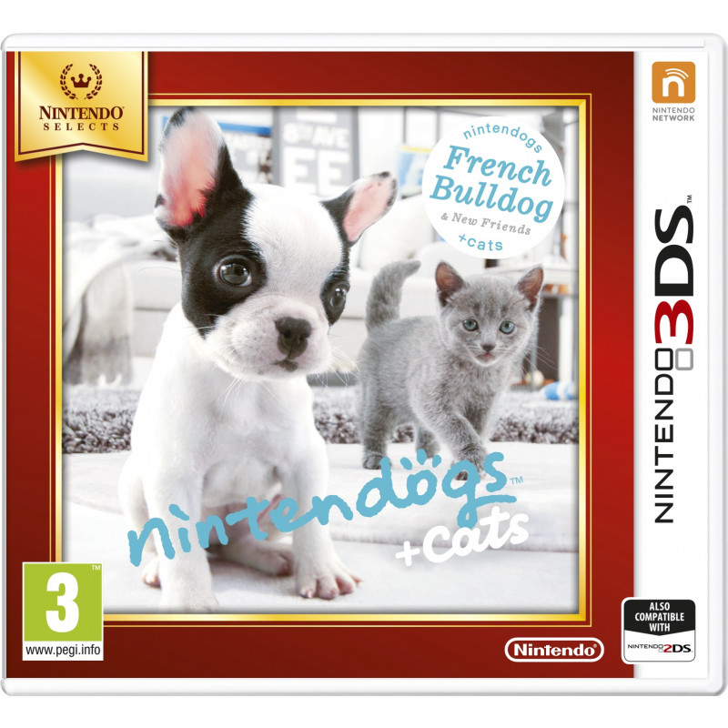 Nintendo Nintendogs + Cats Bouledogue Français - Selects Sélectionne Allemand, Anglais, Espagnol, Français, Italien, 