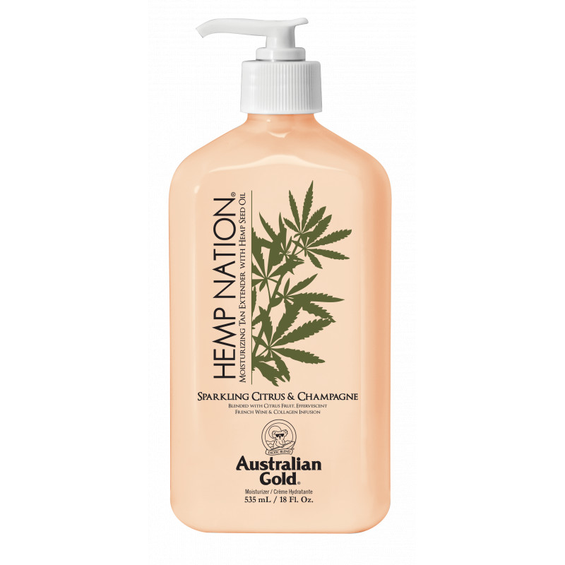 Australian Gold compatible - Hemp Nation Sparkling Citrus & Champagne Tan Extender Body Lotion 535 ml
