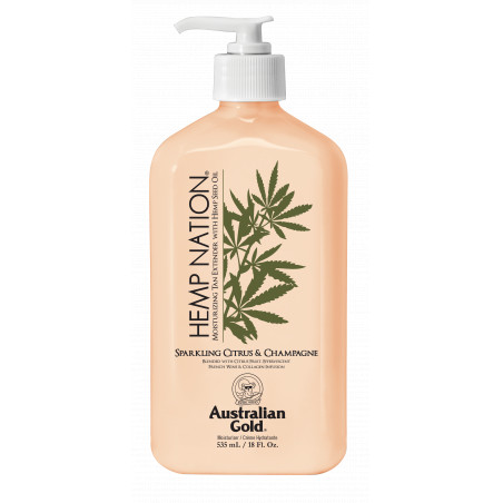Australian Gold compatible - Hemp Nation Sparkling Citrus & Champagne Tan Extender Body Lotion 535 ml