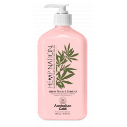 Australian Gold compatible - Hemp Nation White Peach & Hibiscus Tan Extender Body Lotion 535 ml