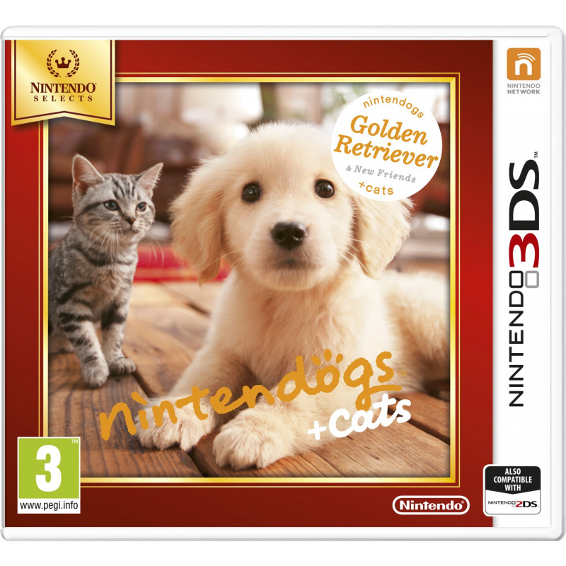 Nintendo Nintendogs + Cats Golden Retriever - Selects Sélectionne Allemand, Anglais, Espagnol, Français, Italien, Née