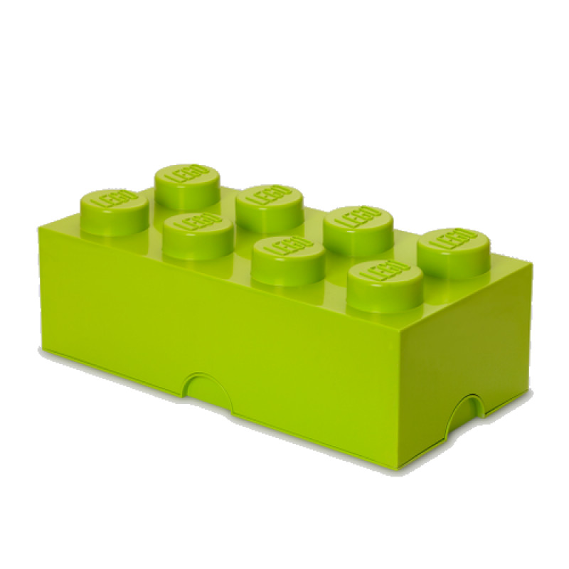 Room Copenhagen compatible - LEGO Storeage Brick 8 - Yellow/green (40041220)