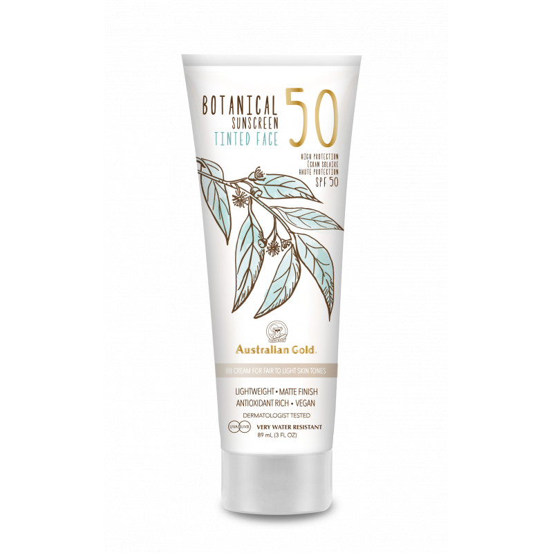 Australian Gold compatible - Botanical Tinted Face Cream SPF 50 88 ml - Fair/Light