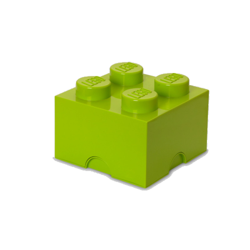 Room Copenhagen compatible - LEGO Storeage Brick 4 - Bright Yellow Green (40031220)