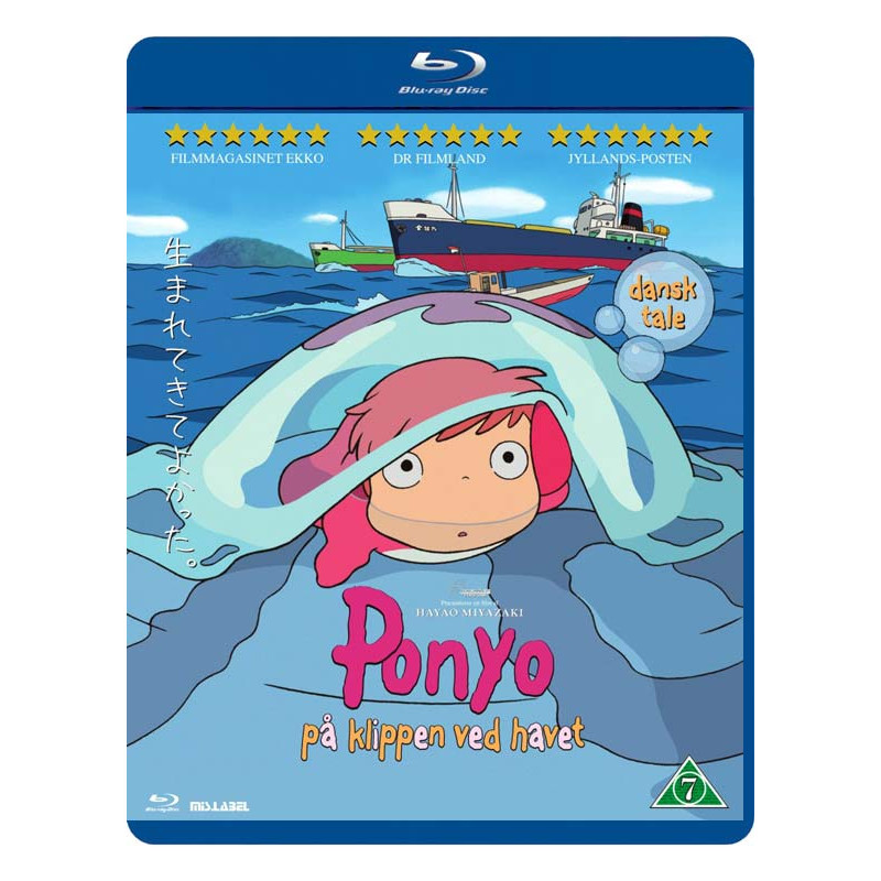 Ponyo på klippen ved havet (Blu-Ray)