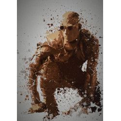 PC SPLATTER - Magnetic Metal Poster 45X32 - Pitch black