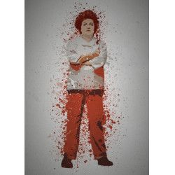 PC SPLATTER - Magnetic Metal Poster 45X32 - Red
