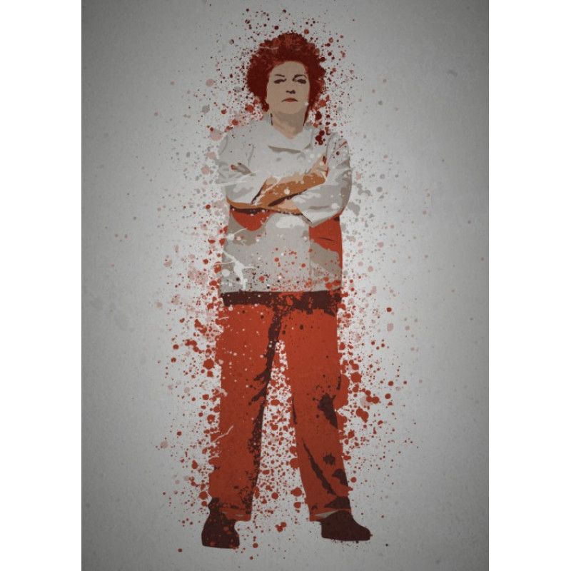 PC SPLATTER - Magnetic Metal Poster 45X32 - Red