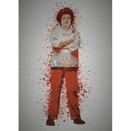 PC SPLATTER - Magnetic Metal Poster 45X32 - Red