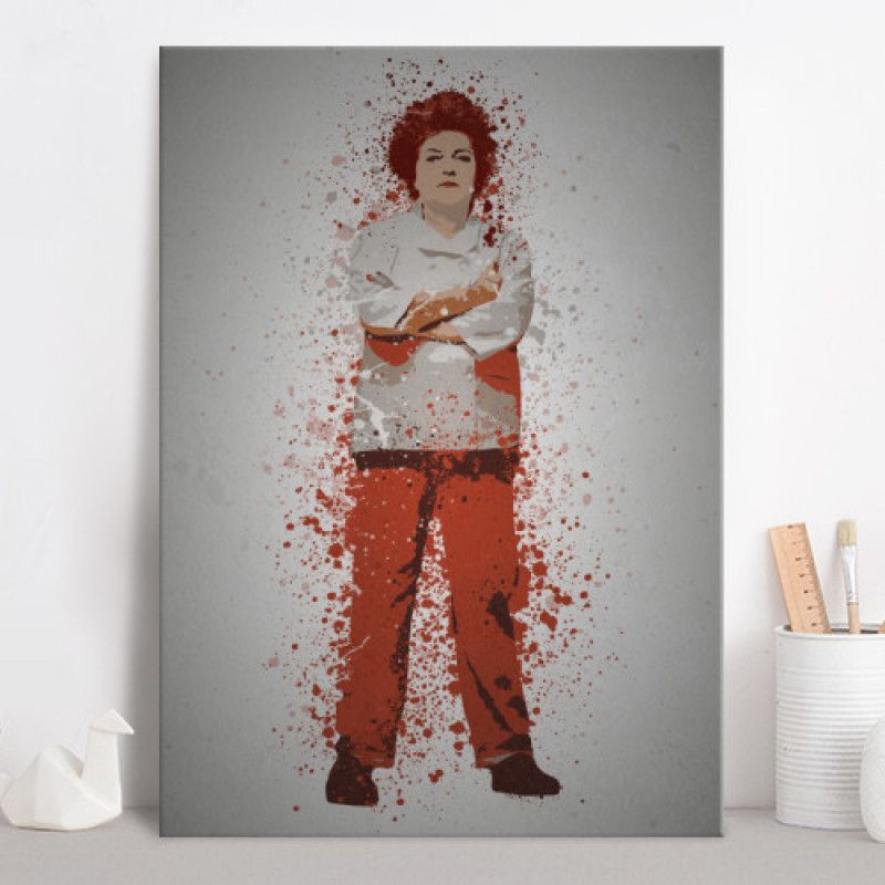 PC SPLATTER - Magnetic Metal Poster 45X32 - Red
