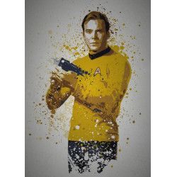 PC SPLATTER - Magnetic Metal Poster 45X32 - Boldly Go