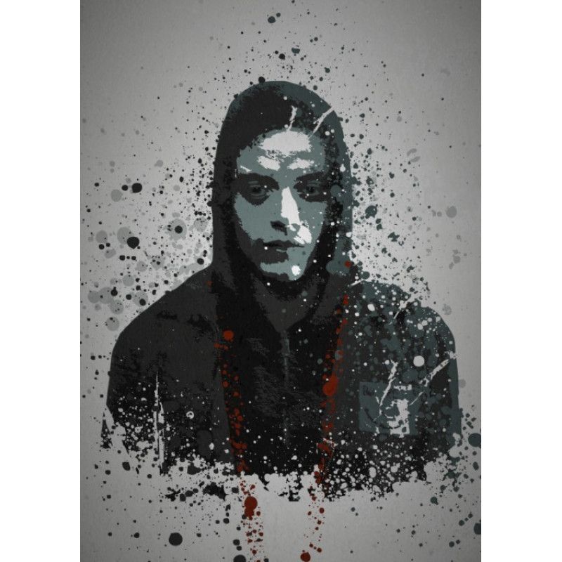 PC SPLATTER - Magnetic Metal Poster 45X32 - Fsociety
