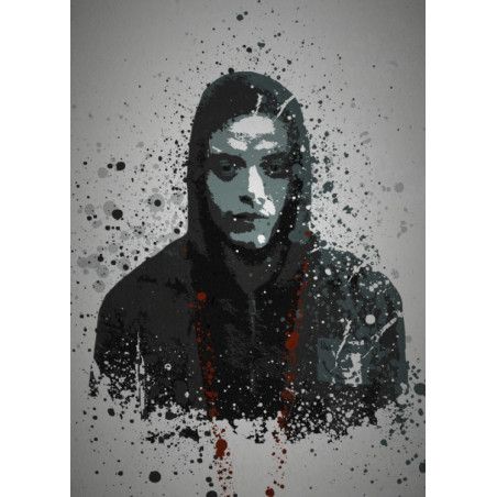 PC SPLATTER - Magnetic Metal Poster 45X32 - Fsociety