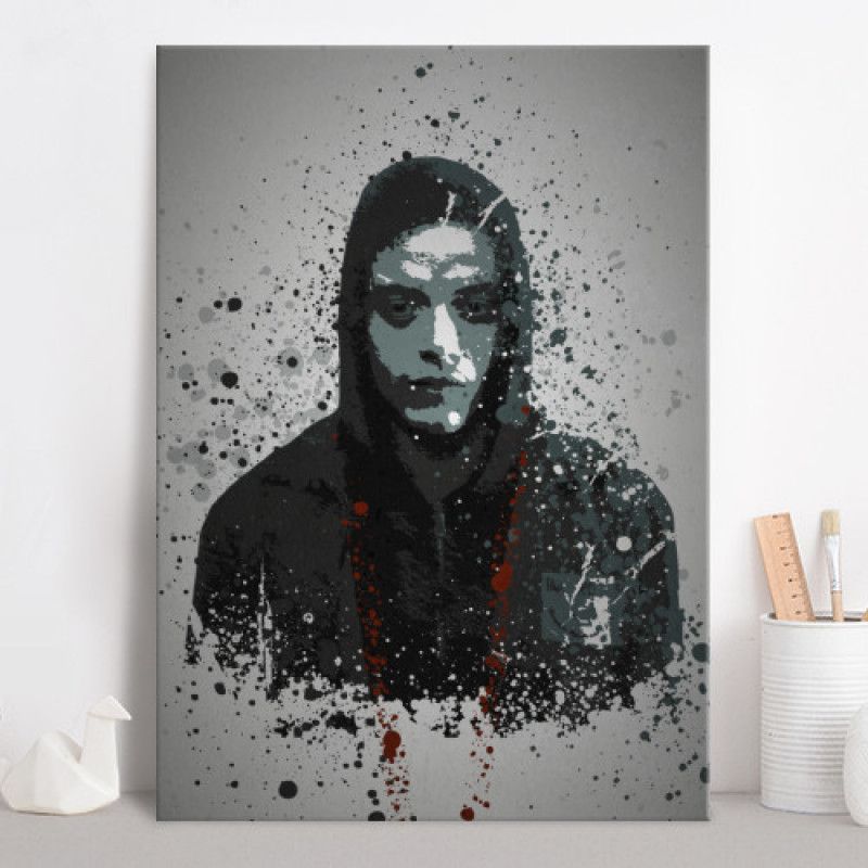 PC SPLATTER - Magnetic Metal Poster 45X32 - Fsociety
