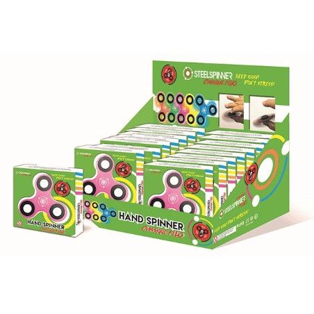 STEELSPINNER - HAND FINGER - Display Classic FLUO 16pces