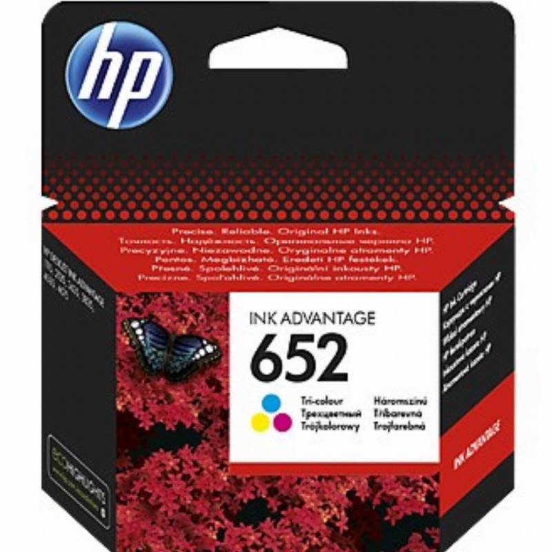 Pack 3 Cartouches d'encre HP 652 (Cyan, Magenta, Jaune)