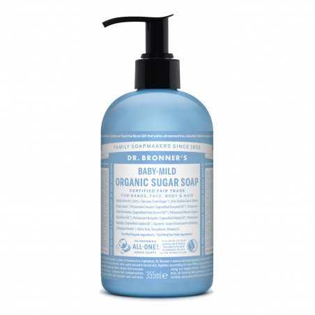 Dr. Bronner's - Organic Sugar Soap Baby Mild 355 ml