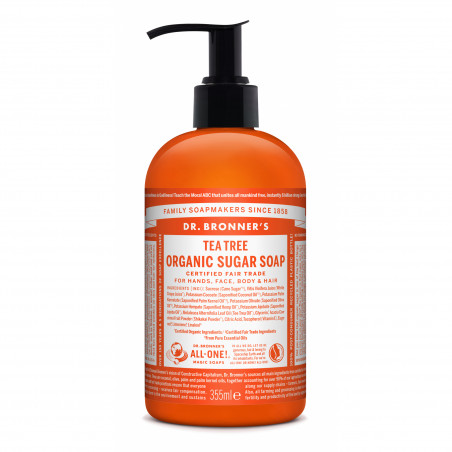 Dr. Bronner's - Organic Sugar Soap Tea Tree 355 ml