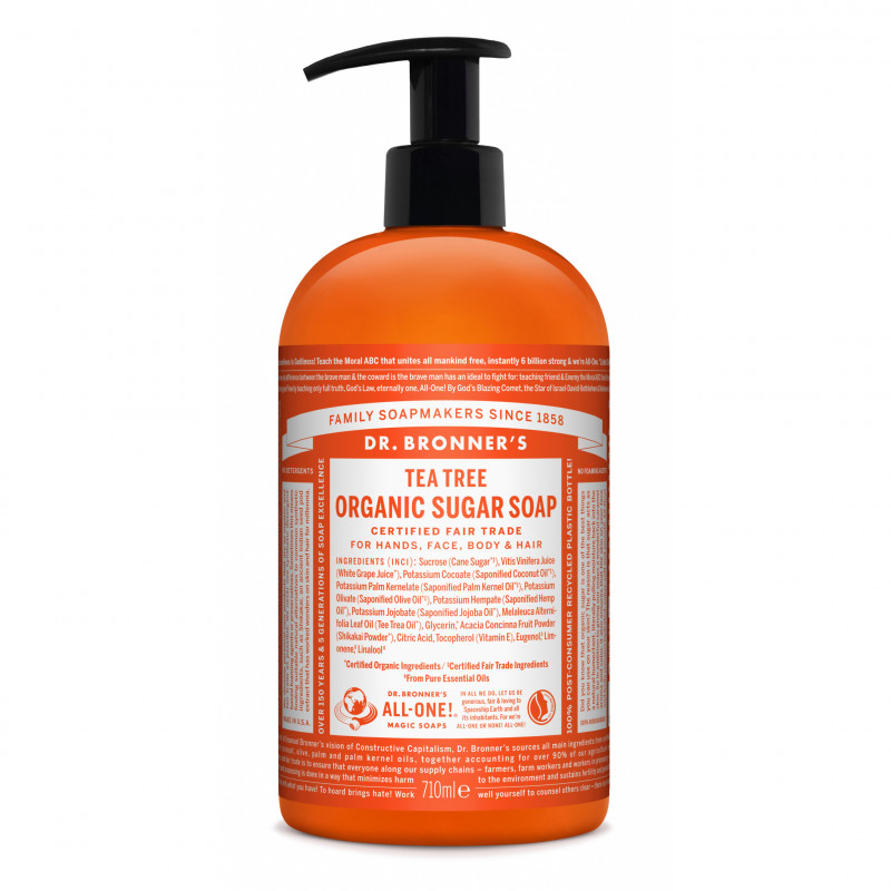 Dr. Bronner's - Organic Sugar Soap Tea Tree 710 ml