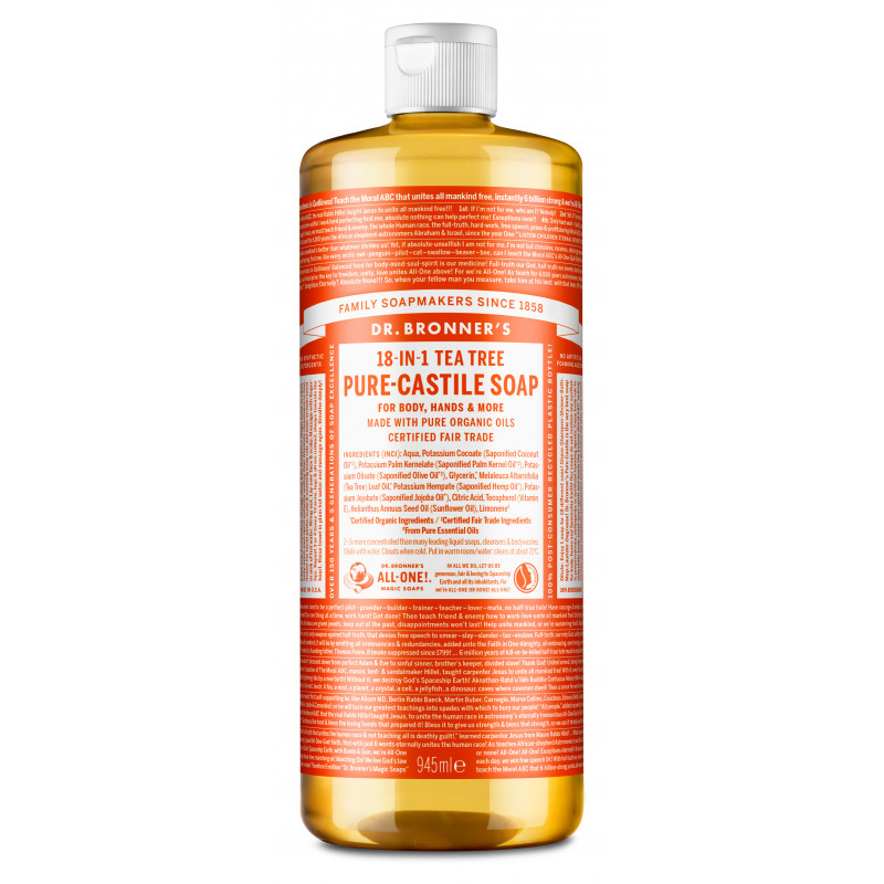Dr. Bronner's - Pure Castile Liquid Soap Tea tree 945 ml