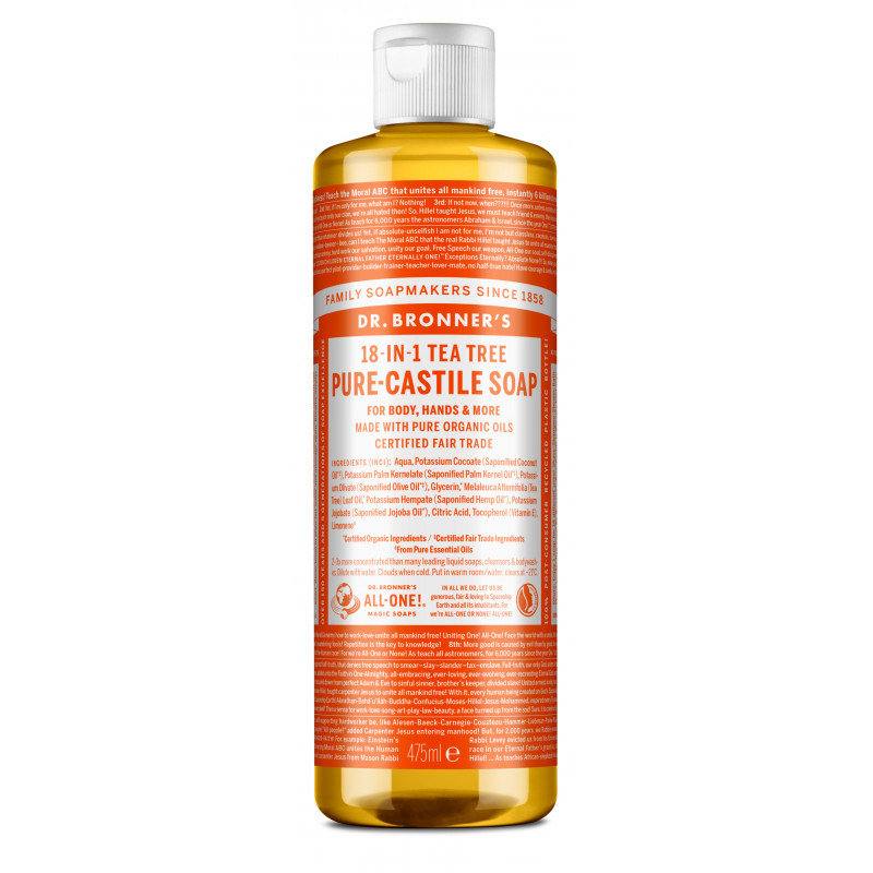 Dr. Bronner's - Pure Castile Liquid Soap Tea tree 475 ml