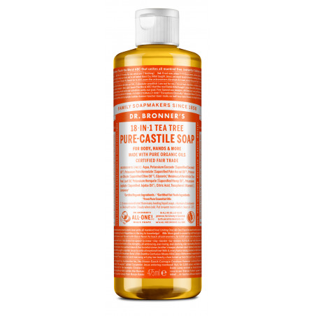 Dr. Bronner's - Pure Castile Liquid Soap Tea tree 475 ml